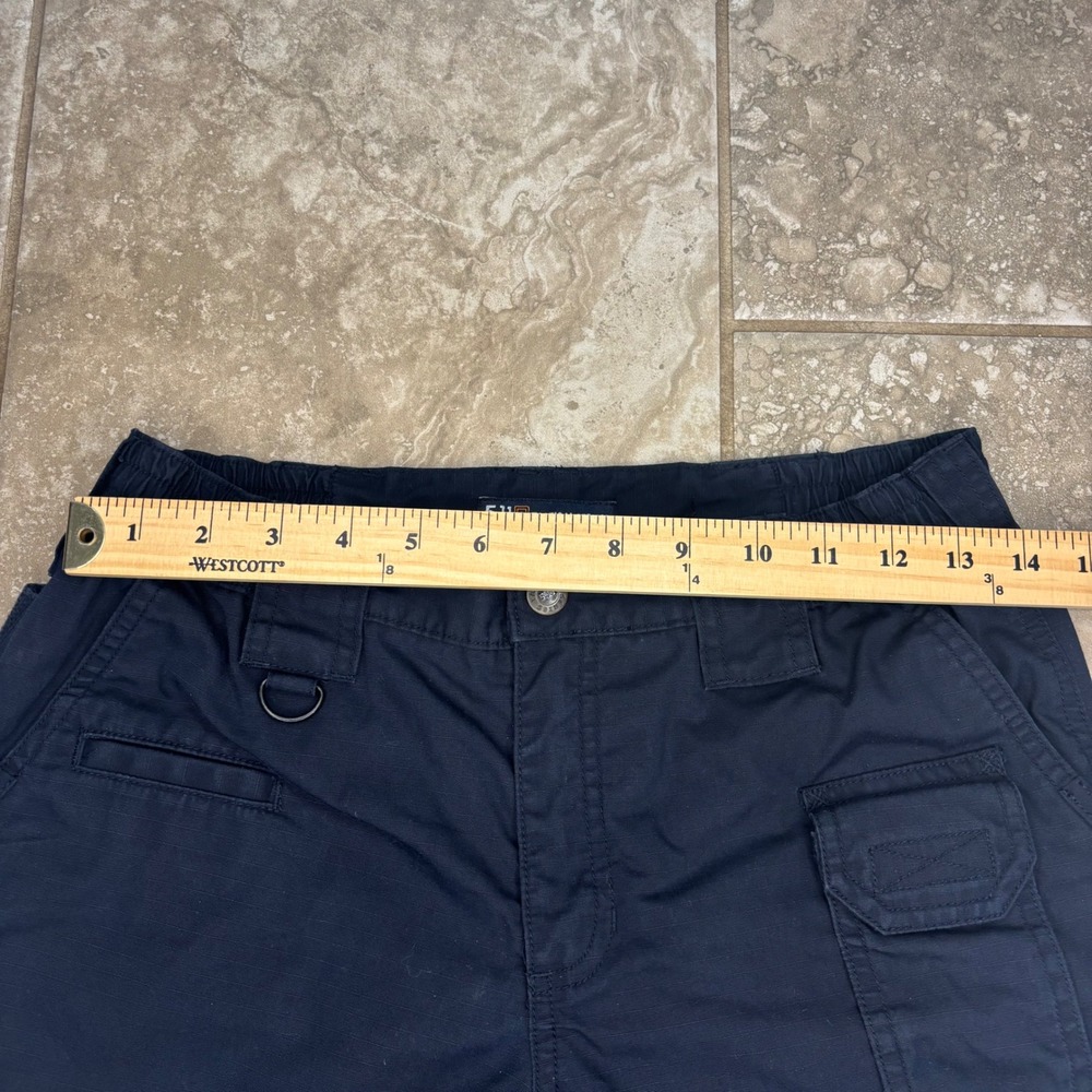 5.11 Tactical Series Womens Navy Blue Ripstop Cargo Pants Size 6 Regular TAC-143 - Picture 9 of 14